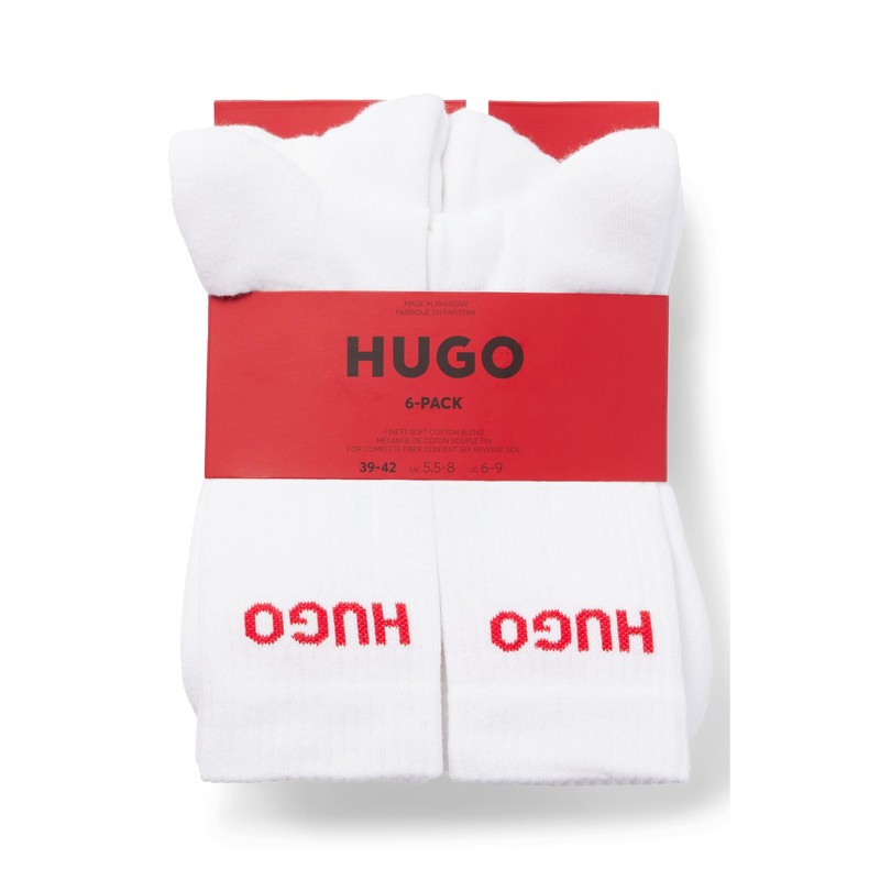 HUGO Men's Short Socks, White100