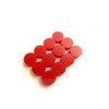Guitar Fingerboard Dot Position Markers - 1/4" - Red