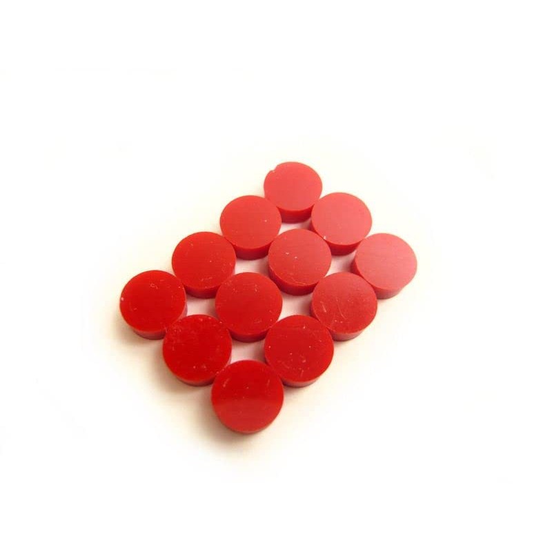 Guitar Fingerboard Dot Position Markers - 1/4" - Red