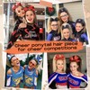 SEIKEA Ponytail Extension Cheer Ponytail Hair Piece, 16" Cheerleader Straight