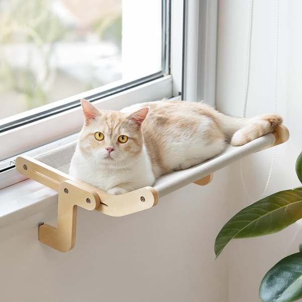 FONDDI Adjustable Cat Window Bed- Hammock Style with Washable Cover-