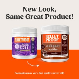 Bulletproof Chocolate Collagen Peptides Powder with MCT Oil, 14.3 Ounces, Grass-Fed Collagen Protein for Skin, Bone and Joint Support, Pasture Raised, No Added Hormones