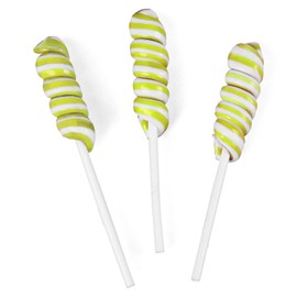 Mini Twisty Lollipops, Suckers, Carnival Candy, Candy Buffet, 48 Pieces, Individually Wrapped (Gold)