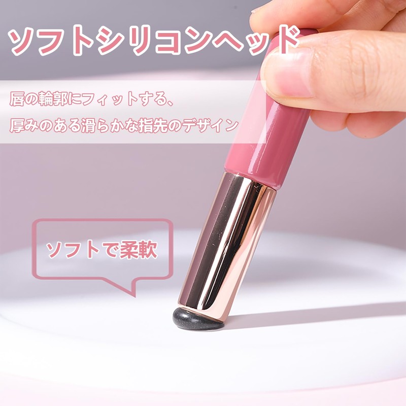Lip Brush, Set of 2, Lipstick Brush, Concealer Brush, Round