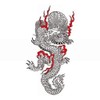 Festival Makeup R257 Line Drawing, Black Dragon (6.9 x 3.9