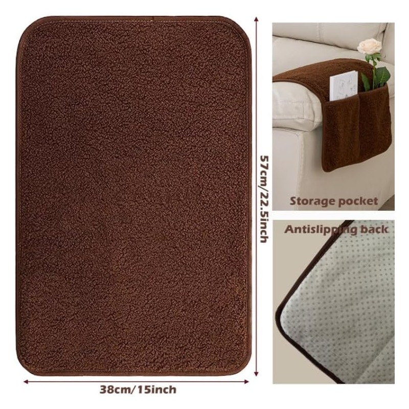 Yogsey 3 Pcs/Set Recliner Covers Armrest Covers for Recliner Chair