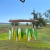 Spring Leaves & Driftwood Glass Chime (Wind Chimes)