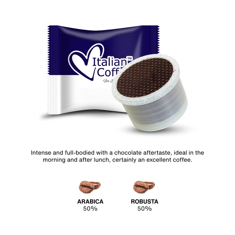 Italian Coffee pods compatible with Martello machines, Italian Expresso capsules