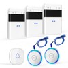 3 Pack Wireless Caregiver Pager Panic SOS Call Button with