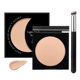 Augen Korrektur mit Colored Clay, Undereye Corrector Concealer mit Pinsel, Wasserfest & Langlebig Color Corrector für Augenringe, Volle Deckung Cream Foundation, Feuchtigkeitsspendend Augen Make Up