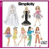 Simplicity 4719 Doll Fancy Clothing Sewing Pattern for Girls by