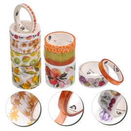 LALAFINA 10pcs Aesthetic Washi Tapes for Journal and Crafting Decorative Paper Tape for Scrapbooking Wrapping and Projects Various Patterns for Creative Decor
