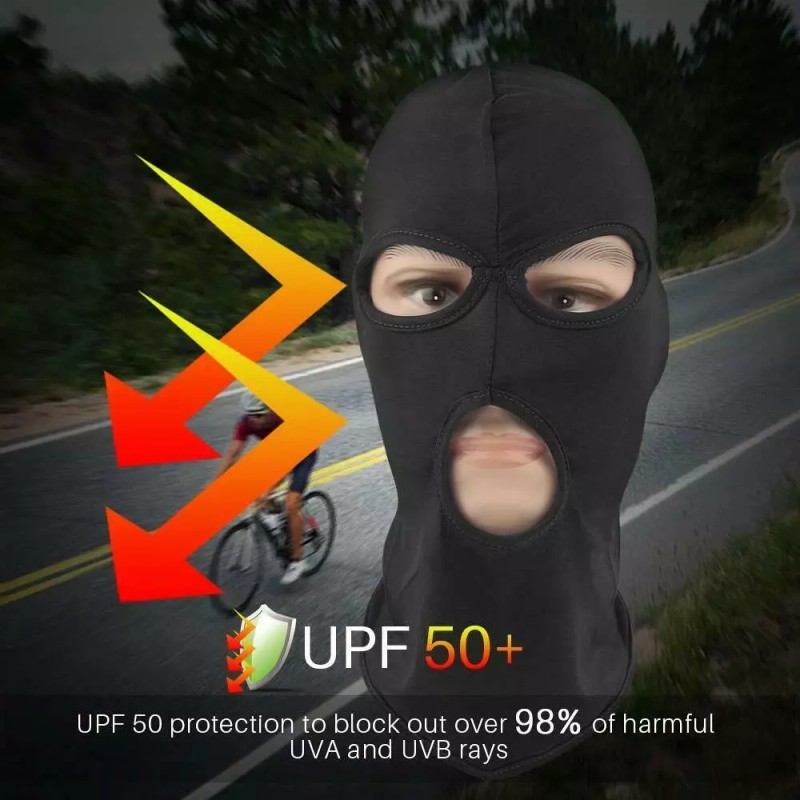 Unbranded 3 Hole Thin Full Face Mask Balaclava Ski Mask