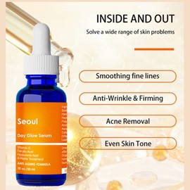 Korean Skin Care 20% Vitamin C Serum with Hyaluronic Acid & CE Ferulic Acid – Anti-Aging Face Serum for Glowing Skin, Reduce Wrinkles & Dark Spots, 1 Fl Oz