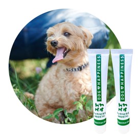 Dog Happiness Brushing Pro Set of 2 Dogs, Toothpaste, Toothpaste, Gel, Bad Breath Care, Tartar, Plaque, Periodontal Disease