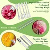 48-Piece Stainless Steel Fruit & Melon Carving Tools Set with