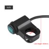 Interruptor de faros para moto 12V Universal 22mm Impermeable Interruptor