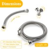 4 Ft Steam Dryer Hose Installation Kit - 90 Degree