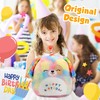 Easfan 12'' Original Rainbow Birthday Dog Plush Pillow Soft Puppy