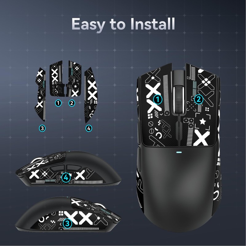 MAGIC-REFINER Attack Shark Gaming Mouse Anti-Slip Grip Tape, Compatible with