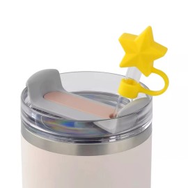 Target Christmas Holiday STAR Novelty Silicone Straw Topper Target Bullseye Playgrou...