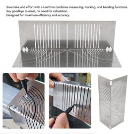 LICAEVEY Angle & Arc Marking Tool, Multi Purpose Fabrication Scribing Tool, 90° Metal Marking Tool, for Metalworking, Engineering (20-80mm 1PCS)