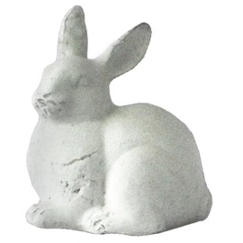 Michael Carr Designs Old World Rabbit Collection Statuary Small Sitting Rabbit - Antique White - 7.9in H