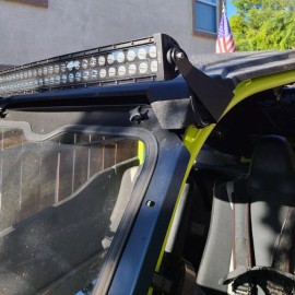 SI For 20-24 Kawasaki Teryx KRX 1000 Roof 42'' 240W Curved Light Bar Mount Wire Kit