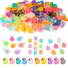 Guiqulai 128 Pcs Mini Resin Animals Luminous Resin Animals Mini