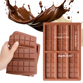 Schokoladenform aus Silikon für 6 Tafeln Schokolade selber machen Dubai Schokolade Schokoladentafel Form Silikonform
