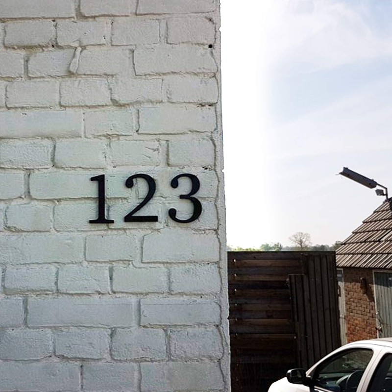 HASWARE House Number Sign 4 inch Modern Door Numbers Signage