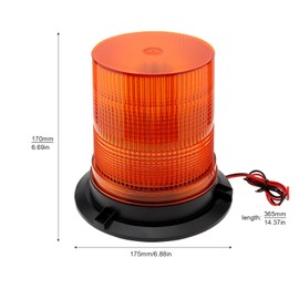 DriSentri Amber Led Strobe Lights, 12-48V Warning Emergency Flashing Beacon Lights, 3 Modes Waterproof Flashing Safety Warning Lights for Trucks, Cars, Bus, Tractor, Mower, ATV, Golf Carts, UTV