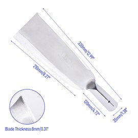 FOCMKEAS 1pce 330mm/12.99in Stainless Steel Billhook Brush Clearing Sickle for Grass,Weeding Tools for Garden,Curved Sawtooth Sickle,Machete Axe for Cutting Trees,Steel Blade Knife in Hand