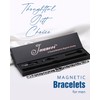 Jecanori Magnetic Bracelets for Men - Titanium Steel Cross Design,