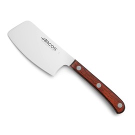Arcos Steak Knife/Table Knife 4 Inches Nitrum Stainless Steel and 90 mm blade. Steak Knife to Cut Fillets and Grilled Meat. Handle Pack - Wood Brown. Series MESA. Color Brown