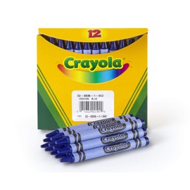 Crayola Crayons, Blue, Single Color Crayon Refill, 12 Count Bulk Crayons, School Supplies