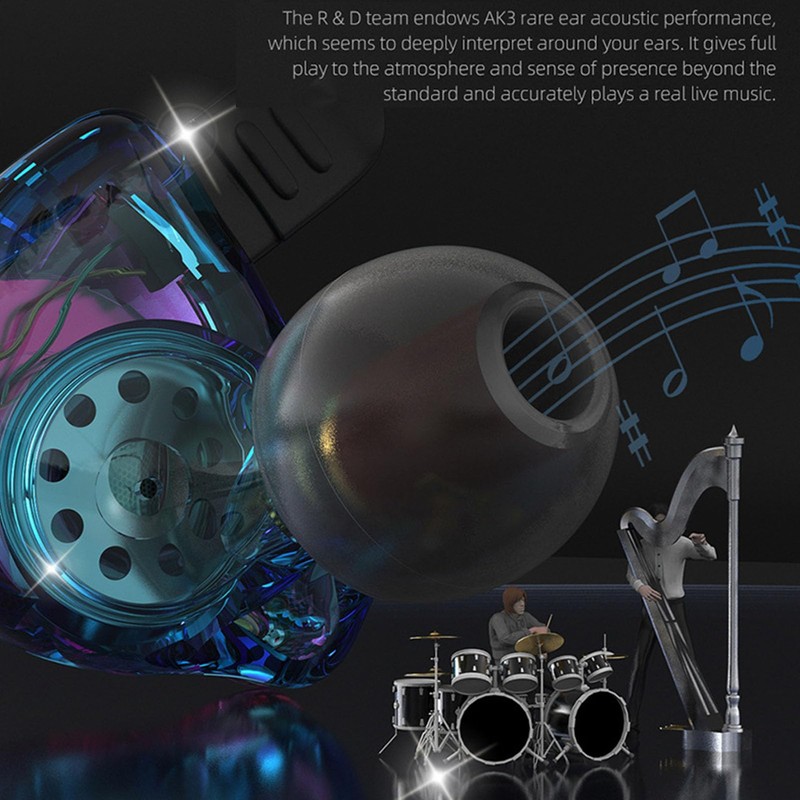 Plyisty KZ EDX PRO Wired Earbuds, 10mm Driver, IEMs In-Ear