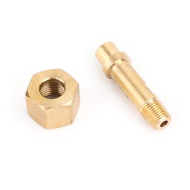 Mad Hornets CGA-540 Nut & 3 Inch Nipple Regulator Inlet Bottle/Cylinder Fittings (Oxygen)