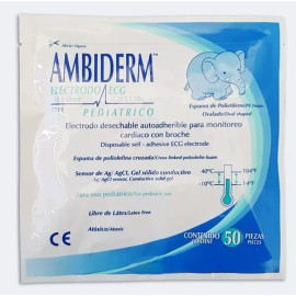 Ambiderm Electrodo Pediatrico Ambiderm Con 50 Pz