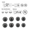LT Easiyl 6 Pair Silicone Earplugs in-Ear Headphones Eartips Replacement