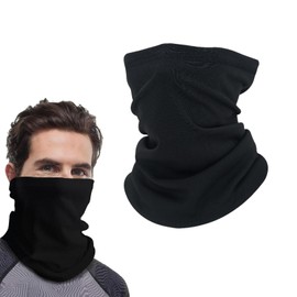dinghaole Bandana Neck Warmer Ski Snood, Winter Neck Gaiter Fleece Bandana, Tube Seamless Multifunctional Balaclavas, Neck Gaiter Snood Ski Face Cover Mask Bandana for Skiing Fishing Hiking Cycling
