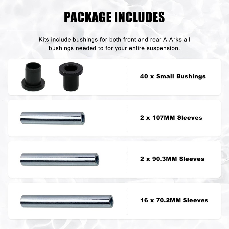 Ryanstar Racing Heavy Duty A-Arm Control Arm Bushing Kit for