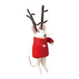 Heaven Sends Mouse With Antlers Christmas Home Decoration