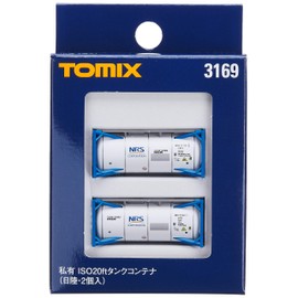 TOMIX 3169 N Gauge ISO 20ft Tank Container, Nissan, Pack of 2, Model Train Supplies
