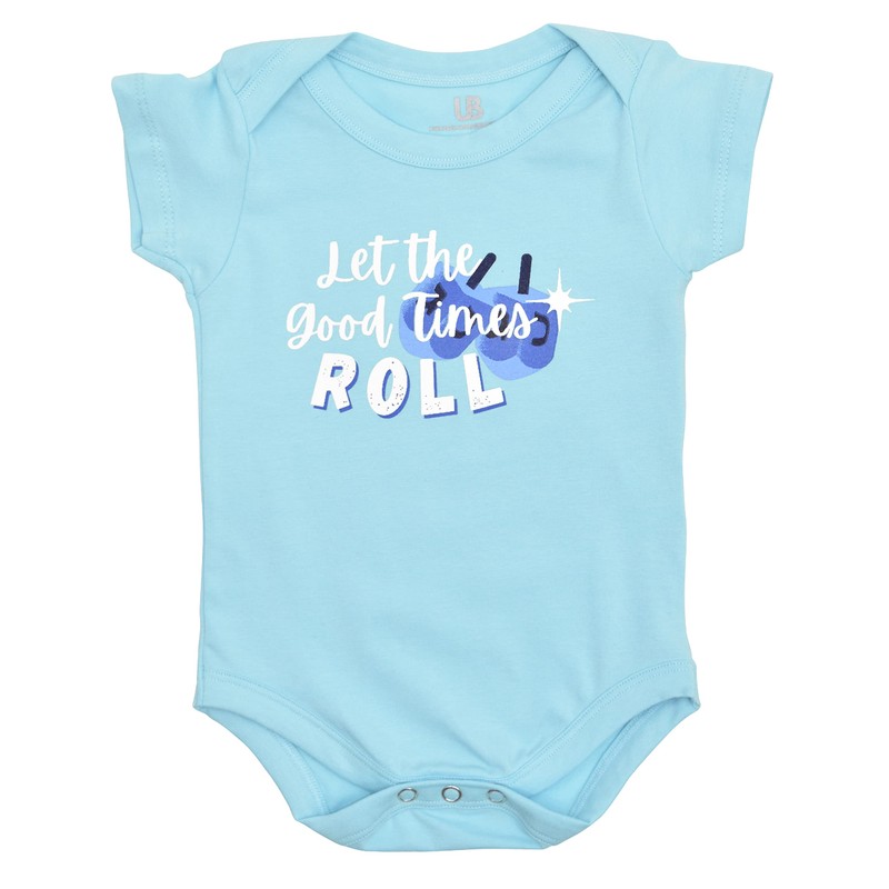 Unique Baby Conjunto unisex Hanukkah Let the Good Times Roll,