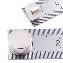Brudazon 25 Mini Disc Magnets 9 x 5 mm N52 Strongest Level - Neodymium Magnets Ultra-Strong Power Magnet for Model Making, Photo, Whiteboard, Pin Board, Fridge, Crafts Magnetic Disc Extra Strong