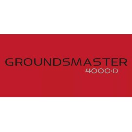 Toro Groundsmaster 4000D Premium Vinyl Decal 2-Pack - 24.75" wide x 3" tall