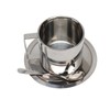 Stainless Steel Coffee Cup Set Double Walled Rustproof Modern Latte