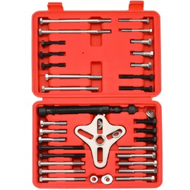 Acymner 46PCS Harmonic Balancer Puller Set | Power Steering Pulley Puller Installer Tool Set, Flywheel Remover, Crankshaft Pulley Removal, Steering Wheel Pulling Set