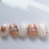 Autumn check bear - Oval / 가을체크곰돌이 - 오벌